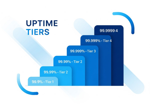 Trung tâm dữ liệu (Data Center) là gì? Cấu trúc, vai trò và cách vận hành trong thời đại số 5 Uptime tiers