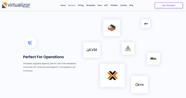 Các công nghệ ảo hóa Virtualizor hỗ trợ