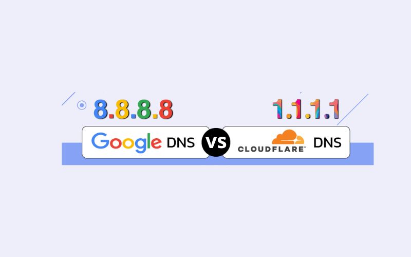 DNS 8.8.8.8 với Cloudflare DNS (1.1.1.1)