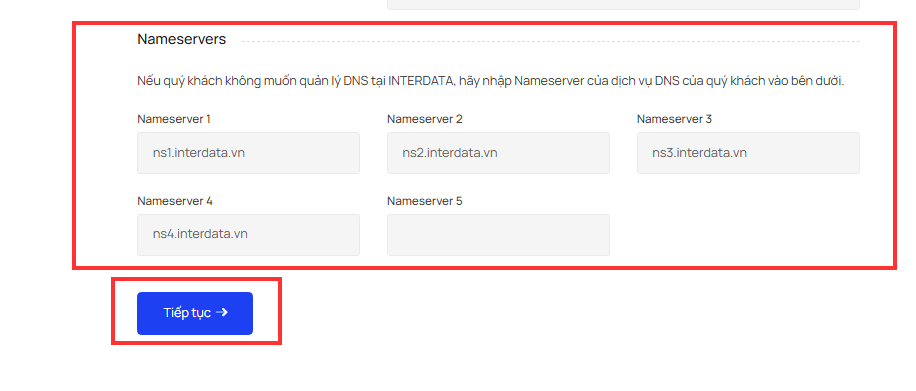 Đăng ký tên miền tại InterData 2