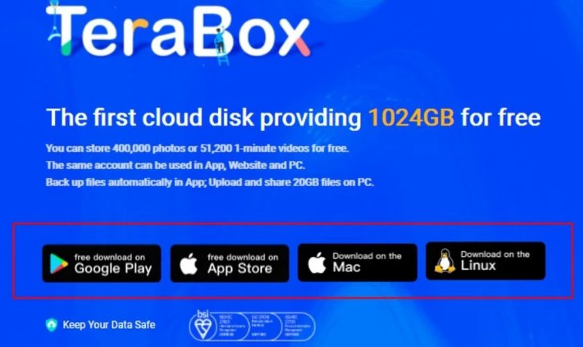 TeraBox là gì? Có lừa đảo? An toàn? Cách dùng trên điện thoại 5 Tải Terabox về máy