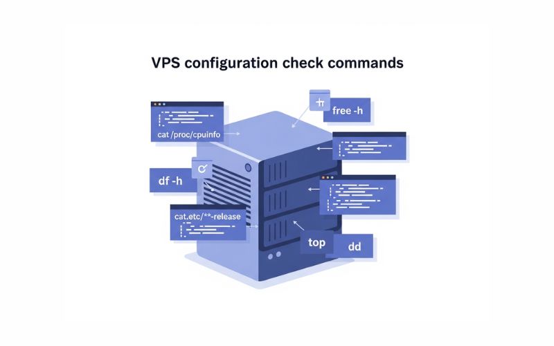 Top lệnh kiểm tra cấu hình VPS: CPU, RAM, ổ cứng, tiến trình, HĐH 2 Các lệnh phổ biến để kiểm tra cấu hình VPS