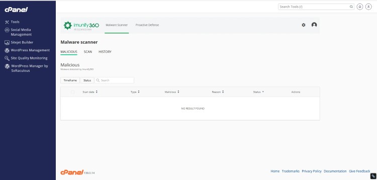 Check malware bằng Imunify360