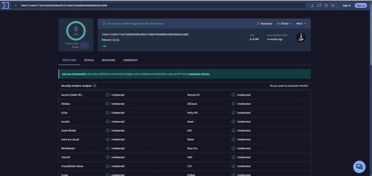 Check malware bằng VirusTotal