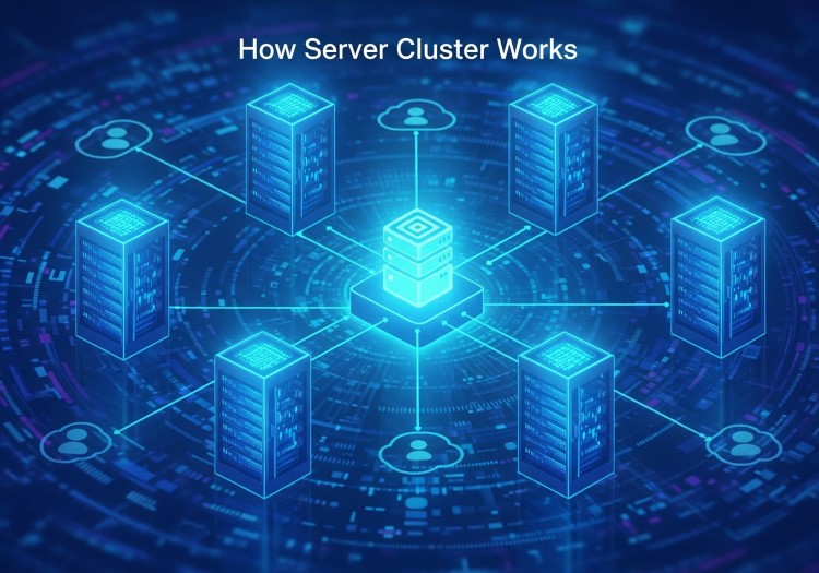 Server Cluster là gì? Giải pháp tối ưu Uptime và hiệu năng hệ thống 2 Nguyên lý hoạt động của Cụm máy chủ