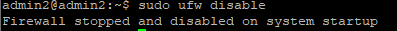 tắt UFW