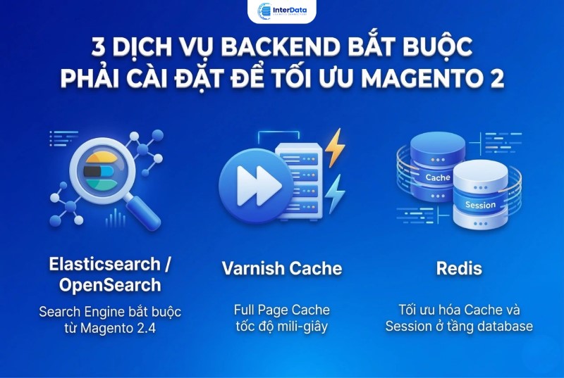 3 Dịch vụ backend bắt buộc phải cài đặt để tối ưu Magento 2