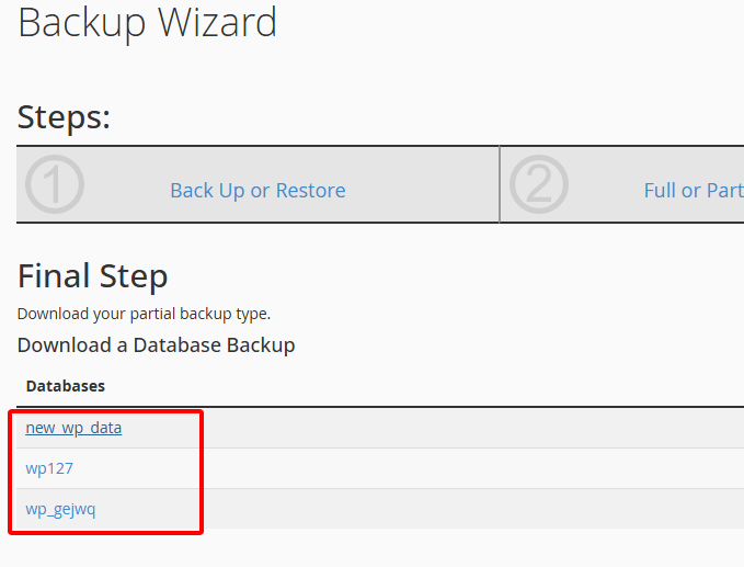 Chọn files muốn backup