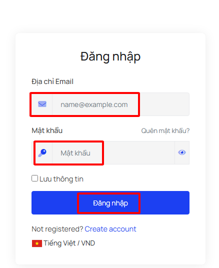 Hướng dẫn cách bổ sung tài khoản quản trị tại InterData 2 Đăng nhập tài khoản quản trị