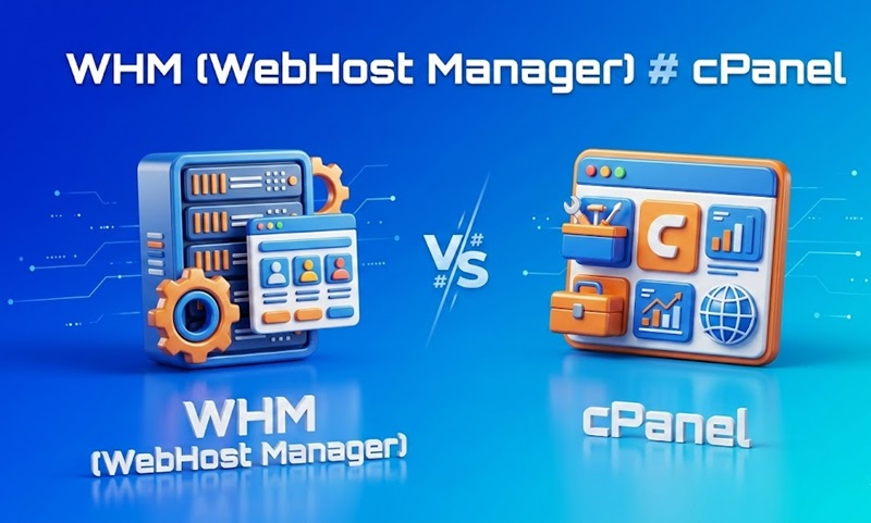 cPanel và WHM Khác Nhau Như Thế Nào? Phân Biệt Chi Tiết 3 So sánh Cpanel và WHM