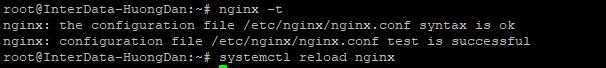 Test và Reload Nginx