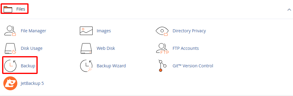 Backup Hosting cPanel: Hướng dẫn backup Hosting cPanel (Từ A-Z) 3 Tìm công cụ Backup