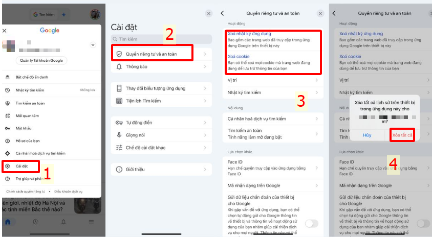 Lỗi 403 Forbidden Hosting Là Gì? Nguyên Nhân & Cách Sửa Triệt Để 7 Xóa cache và cookie trên Google Chrome trên điện thoại