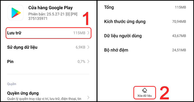 Lỗi 403 Forbidden Hosting Là Gì? Nguyên Nhân & Cách Sửa Triệt Để 8 Xóa dữ liệu CH Play