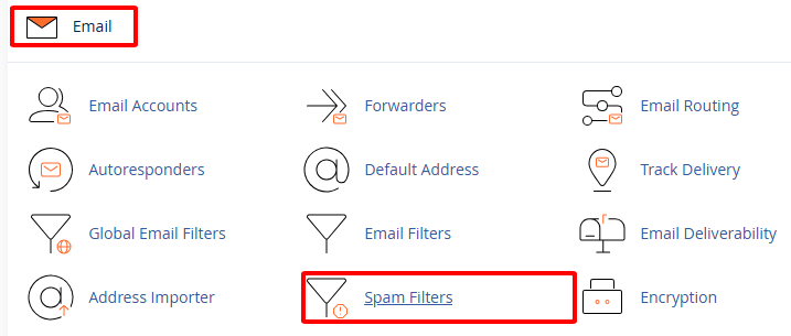 cấu hình spam email