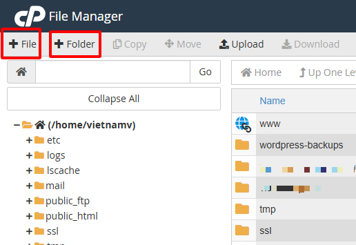 chọn Folder hoặc file