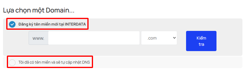 chọn domain cho hosting