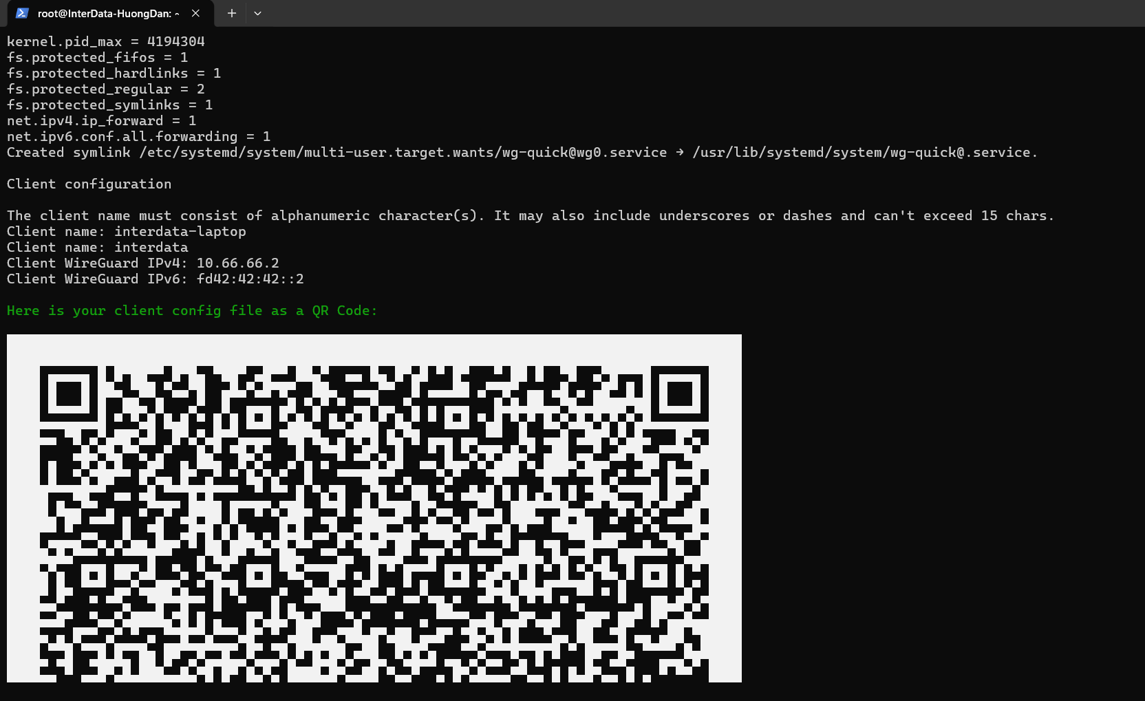 Cách tạo VPN trên VPS Đơn Giản, Nhanh Chóng & Bảo Mật 3 Mã QR code sau khi thiết lập WireGuard thành công