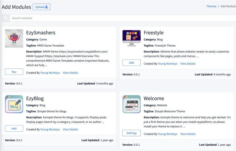Thêm plugin vào EzyPlatform