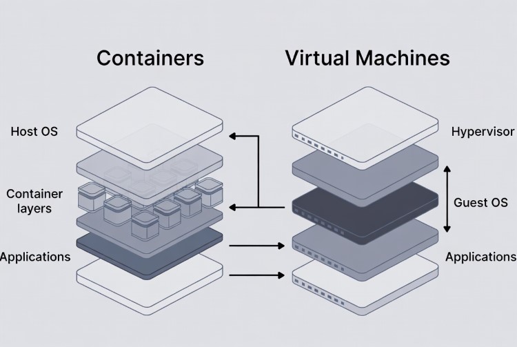 Sự khác biệt giữa Containers và Virtual Machines (A-Z) 4 VM và Container