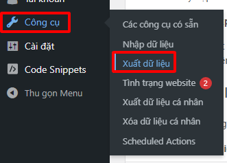 Hướng Dẫn 4+ Cách Backup Website WordPress Đơn Giản, Hiệu Quả 3 xuất dữ liệu WordPress