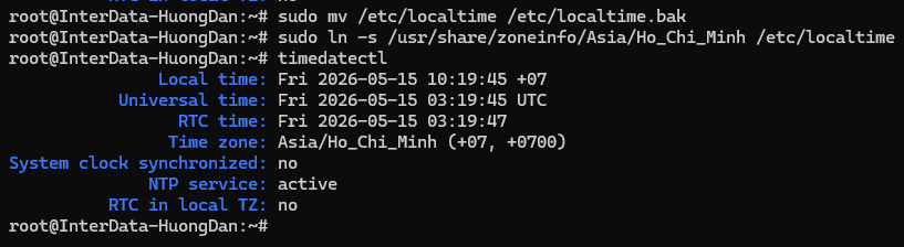 Cách đổi múi giờ cho VPS Linux an toàn, không gây gián đoạn hệ thống 4 Đổi múi giờ VPS Linux bằng Symlink