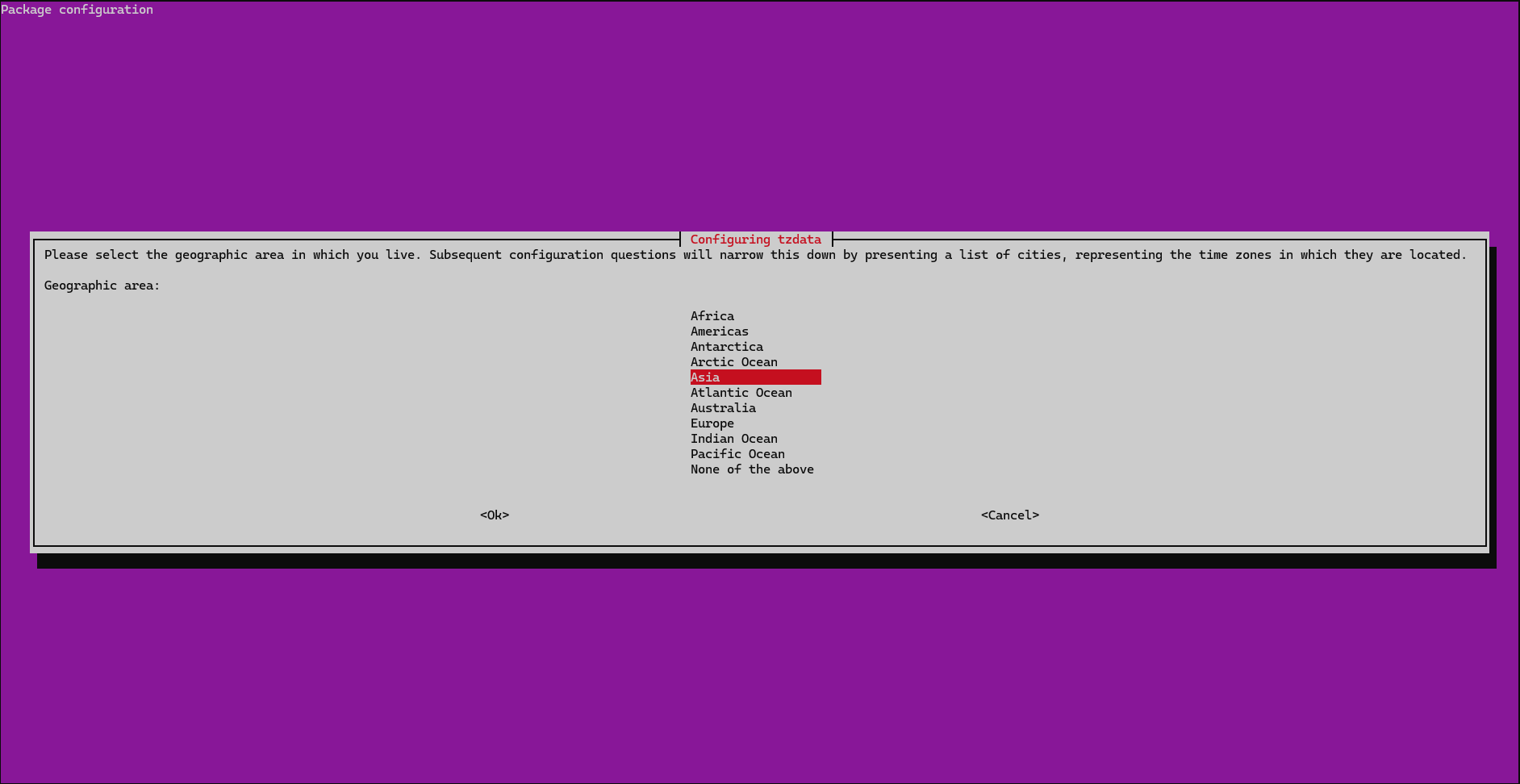 Cách đổi múi giờ cho VPS Linux an toàn, không gây gián đoạn hệ thống 5 Đổi múi giờ VPS Linux bằng cách dùng dpkg-reconfigure tzdata 1