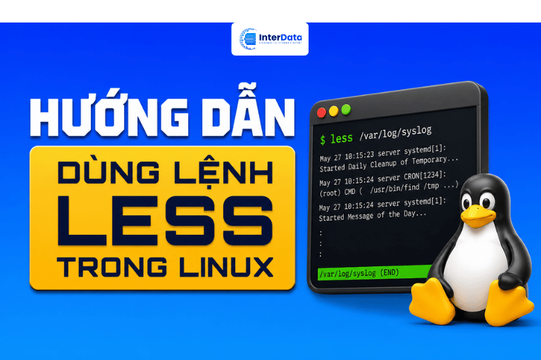 Cách dùng lệnh less trong Linux
