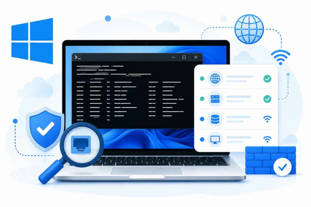 Cách kiểm tra port đang mở trên Windows