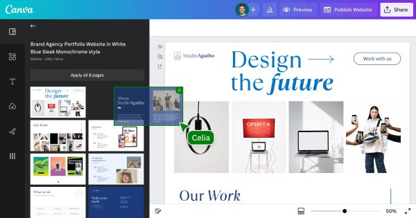Canva Website Builder