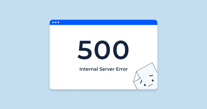 Lỗi HTTP Error 500