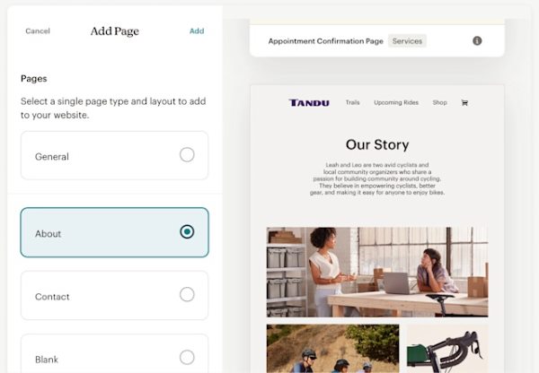 Mailchimp Website Builder
