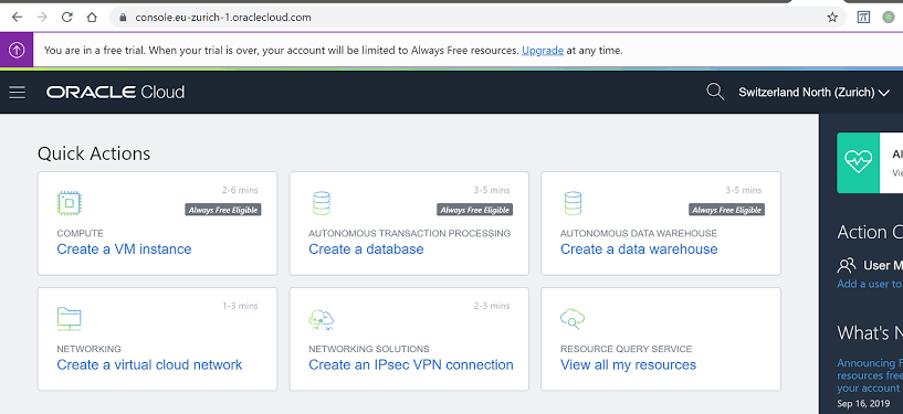 Oracle Cloud Free Tier