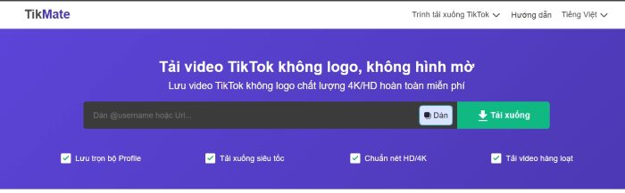 10 Cách Xóa Logo TikTok (Watermark) Miễn Phí, Cực Nhanh 5 Tikmate