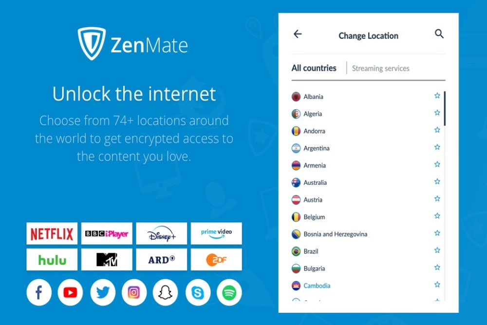 5 Cách Đổi VPN (Fake IP) Máy Tính, Điện Thoại Free 3 ZenMate VPN