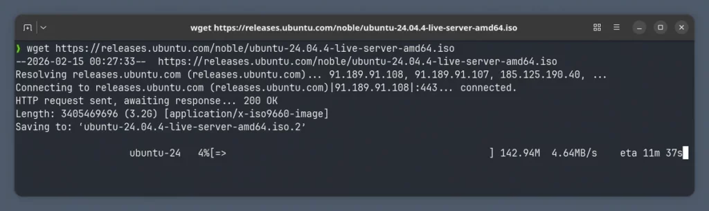 wget tải file từ URL