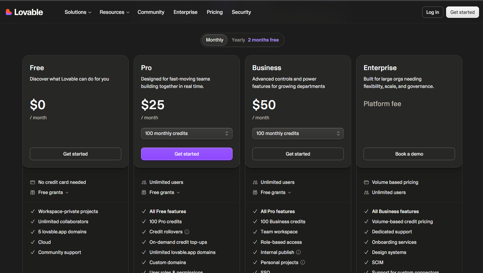 Lovable Là Gì? Cách Dùng AI App Builder Dựng Web App Không Cần Code 3 Bảng giá Lovable