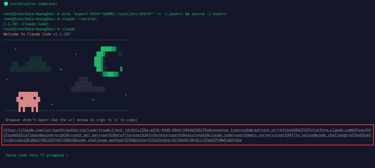 Cách Cài Đặt Và Login Claude Code Trên VPS (Hướng Dẫn Chi Tiết Từng Bước) 4 Đường dẫn xác thực Claude Code khi login trên VPS