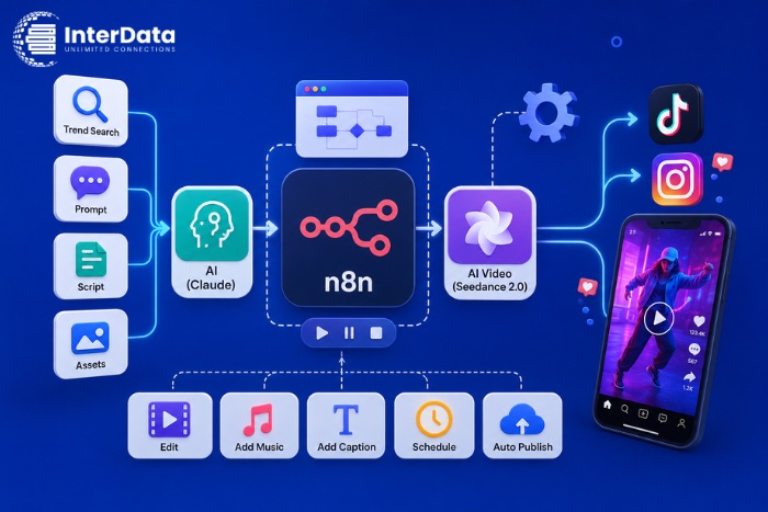 Workflow Tự Động Tạo Video Trend TikTok, Instagram Với n8n, Claude & Seedance 2.0 3 Tự động hóa video TikTok, Instagram bằng n8n thay thế được bao nhiêu phần quy trình