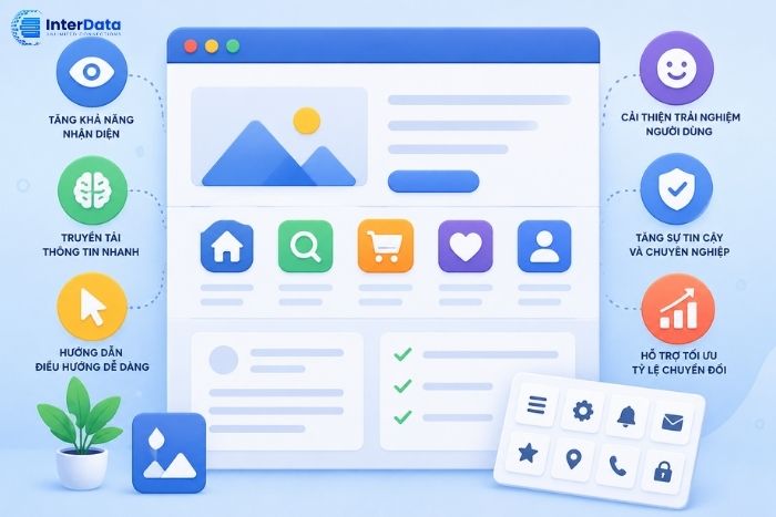 Vì sao icon quan trọng trong giao diện website