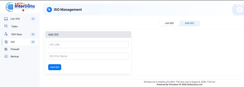 Add ISO – Thêm ISO mới