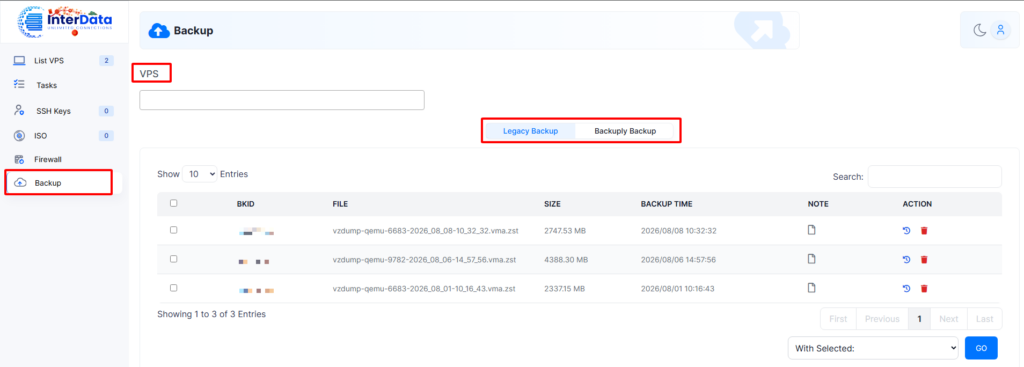 Backup – Sao lưu VPS