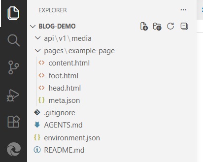 Hướng Dẫn Vibe Coding Blog Có CMS Với EzyPlatform - Cách Tạo Blog Bằng AI 3 Cấu trúc thư mục