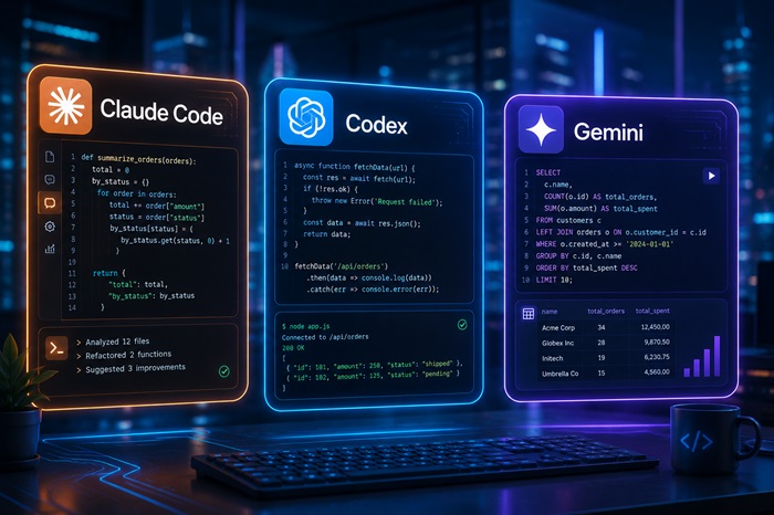 Claude Code, Codex và Gemini
