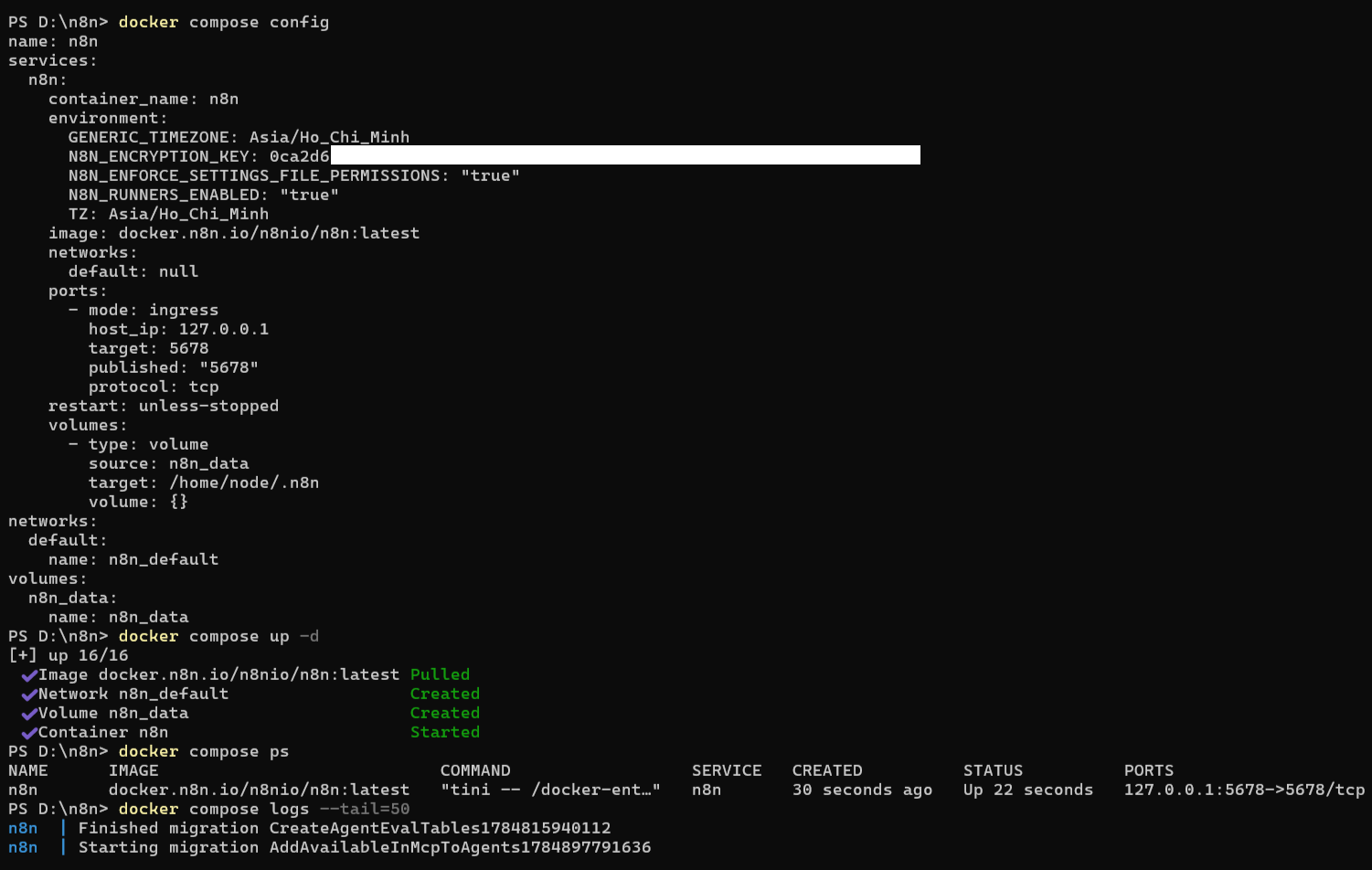 Tạo file cấu hình docker-compose.yml
