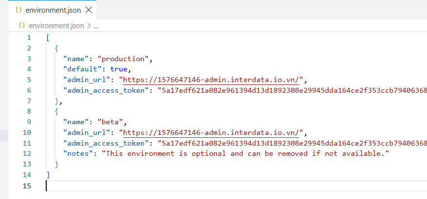 Hướng Dẫn Vibe Coding Blog Có CMS Với EzyPlatform - Cách Tạo Blog Bằng AI 4 Thiết lập file environment.json