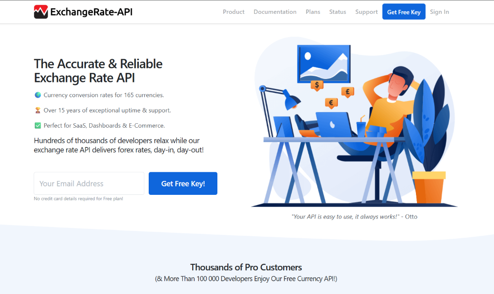 Tổng Hợp 17+ API Miễn Phí Đủ Mọi Lĩnh Vực Từ AI, Thời tiết, Crypto đến Dịch thuật 11 ExchangeRate-API