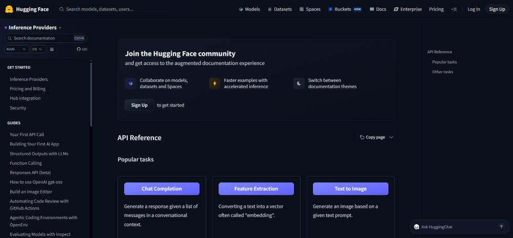 Tổng Hợp 17+ API Miễn Phí Đủ Mọi Lĩnh Vực Từ AI, Thời tiết, Crypto đến Dịch thuật 8 Hugging Face Inference API