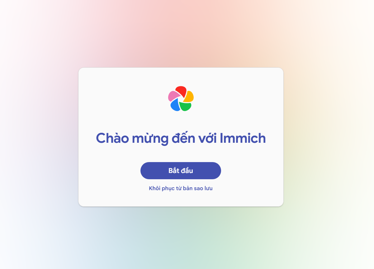 Hướng Dẫn Cài Đặt Và Sử Dụng Immich Trên Ubuntu Bằng Docker Compose 5 Khởi tạo tài khoản Admin Immich