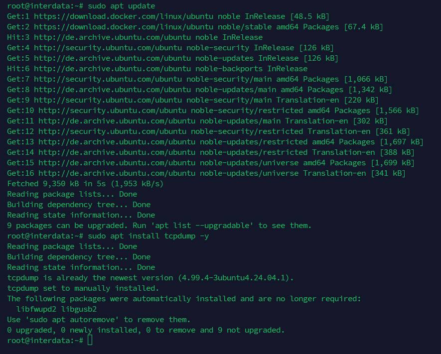 Hướng Dẫn Sử Dụng Lệnh tcpdump Trên Linux Từ Cơ Bản Đến Nâng Cao 2 Cài đặt tcpdump trên hệ điều hành Ubuntu